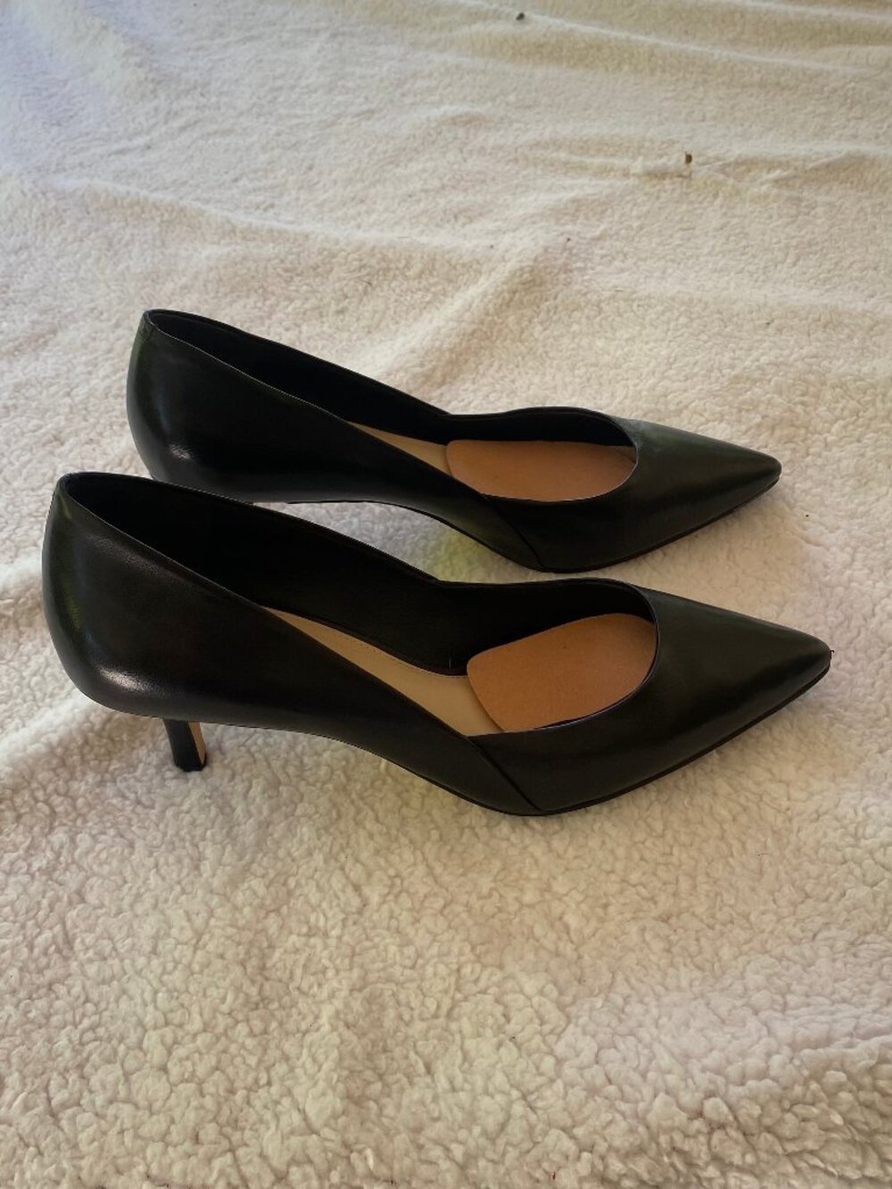 Via Spiga Black leather Heels Size 8.5 - Picture 10 of 11